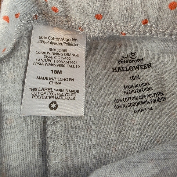 🎃 Cutest Pumpkin Baby Matching Bodysuit/Pant Outfit - 2-Piece Set - Size 18M 🎃 - Picture 7 of 8